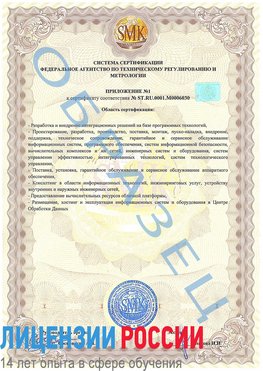 Образец сертификата соответствия (приложение) Пыть-ях Сертификат ISO 27001