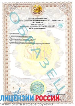 Образец сертификата соответствия (приложение) Пыть-ях Сертификат ISO 14001